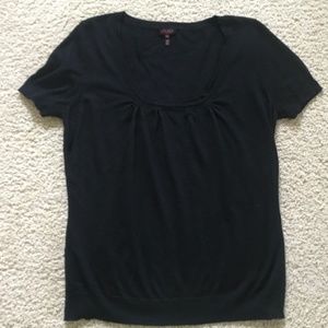 Escada cashmere silk blend short sleeve sweater